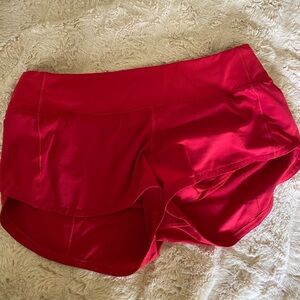 Red Lululemon Shorts